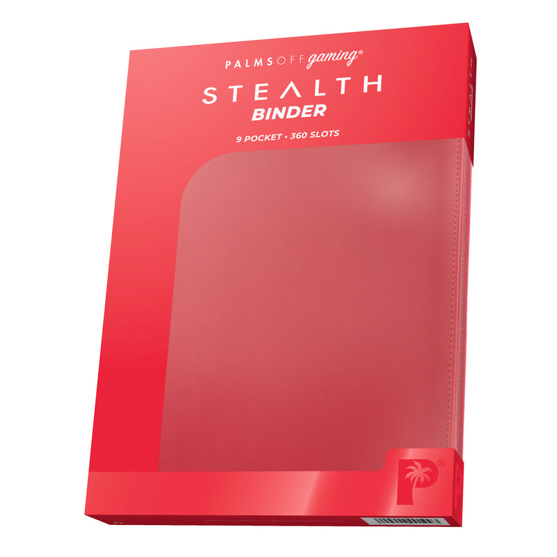 STEALTH 9 Pocket Zip Binder (Red) | Palms Off