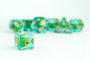 16mm Resin Poly Dice Set: Pathfinder Goblin