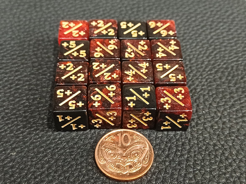 Positive 11mm Dice Counters – Assorted 16-Pack