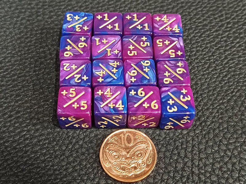 Positive 11mm Dice Counters – Assorted 16-Pack