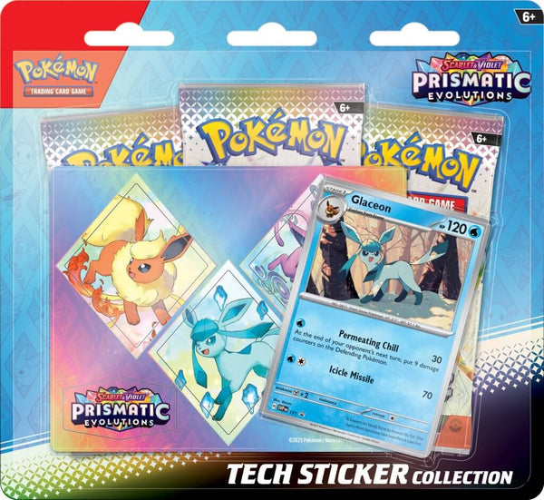 Prismatic Evolutions Tech Sticker Collection (Glaceon) | Pokemon TCG