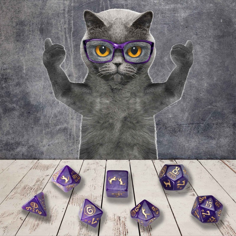 Q Workshop CATS Dice Set: Purrito