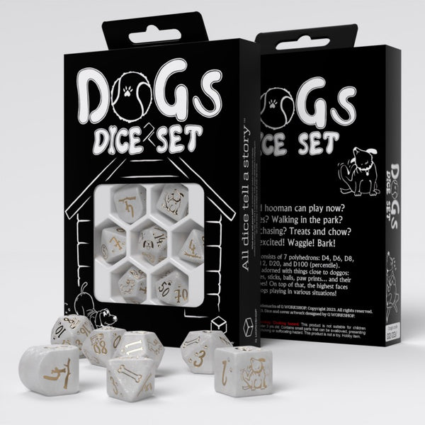 Q Workshop DOGS Dice Set: Charlie