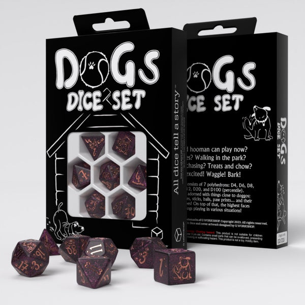 Q Workshop DOGS Dice Set: Luna