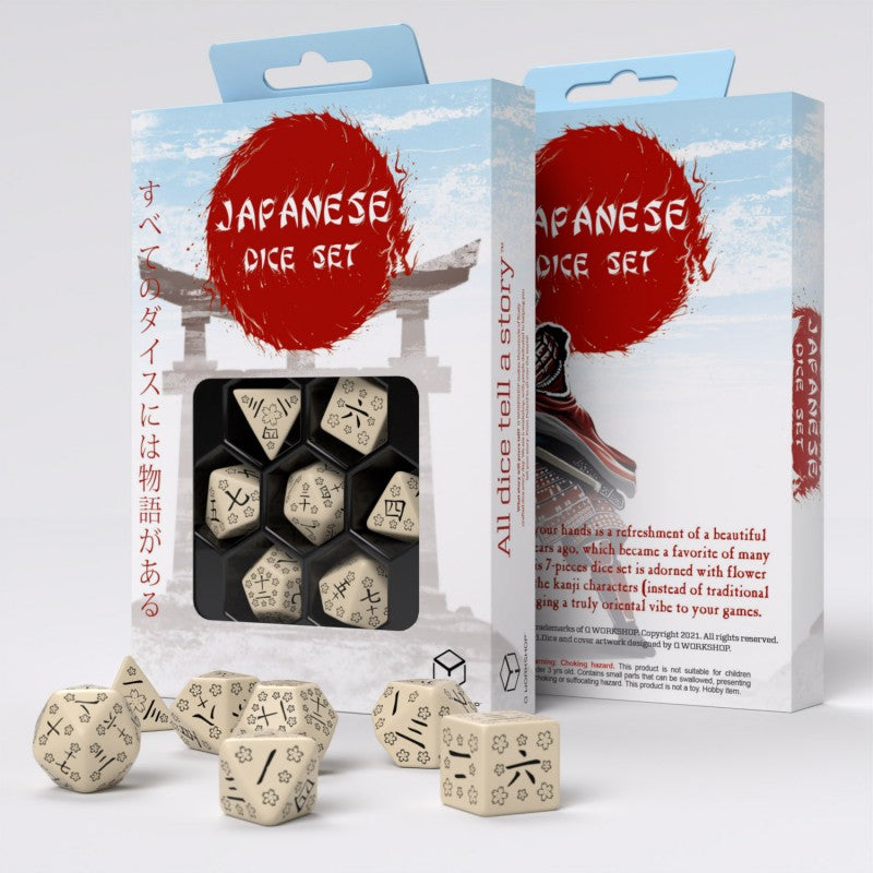 Q Workshop Japanese Dice Set: Last Words Stone