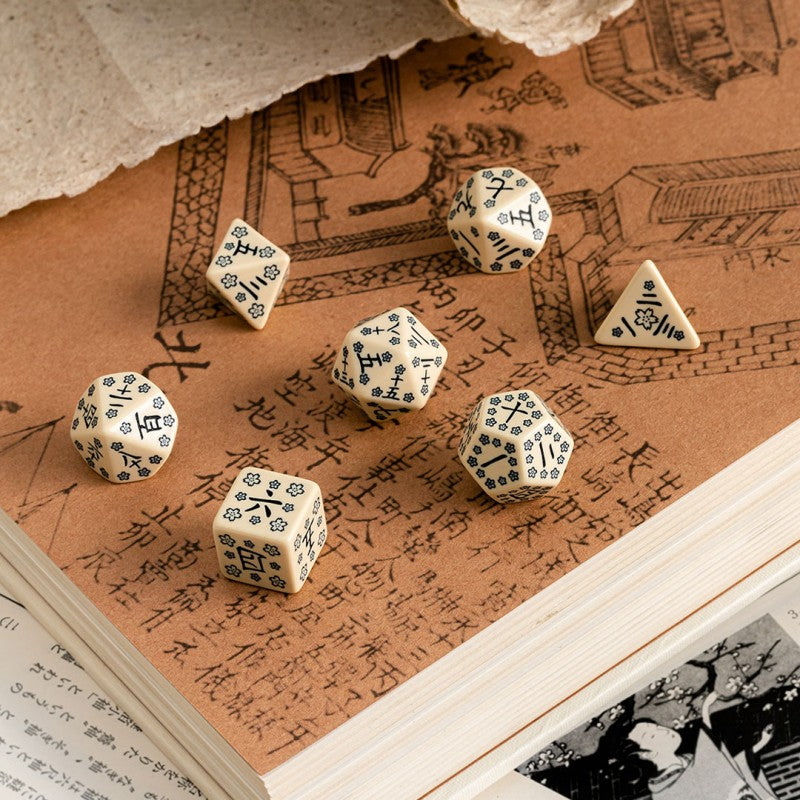 Q Workshop Japanese Dice Set: Last Words Stone