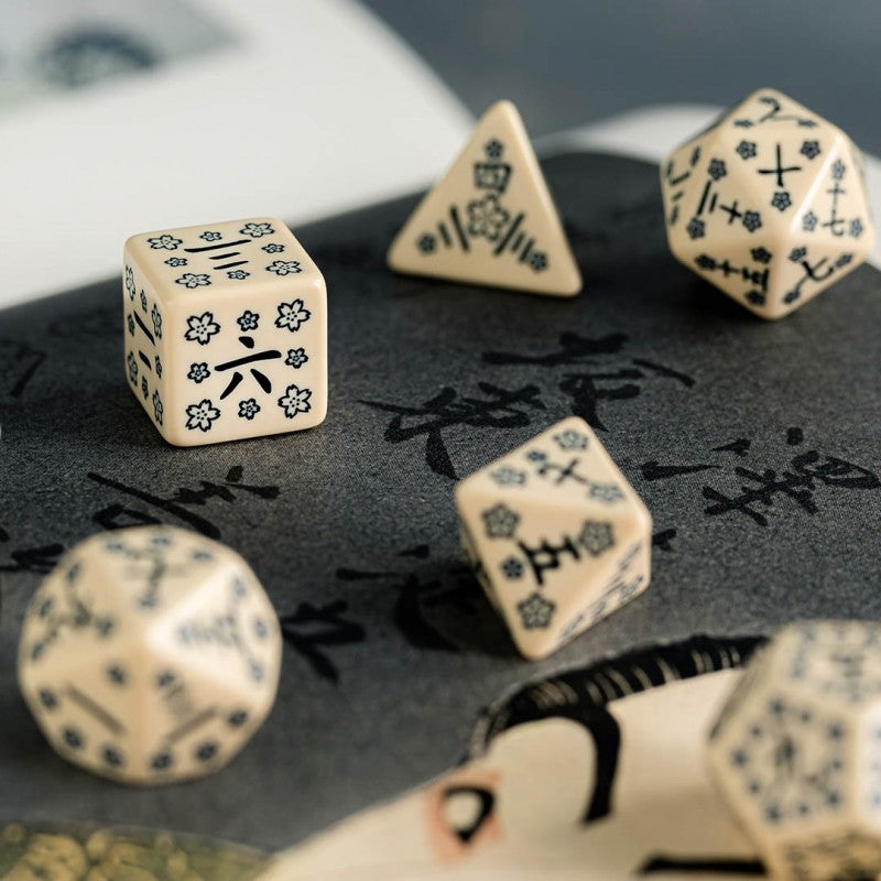 Q Workshop Japanese Dice Set: Last Words Stone