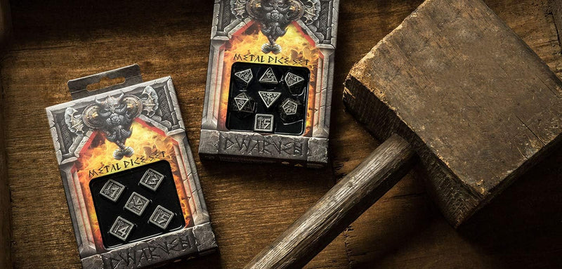 Q Workshop Metal Dwarven Dice Set