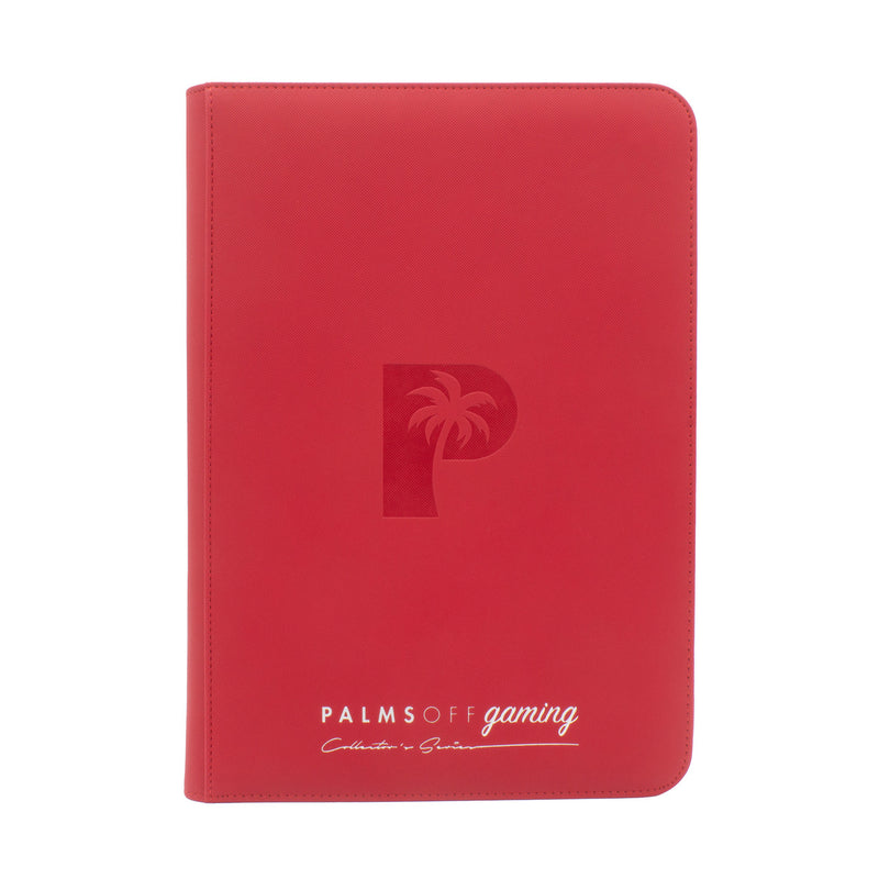 Collector's Series 9 Pocket Zip Binder (Red) | Palms Off