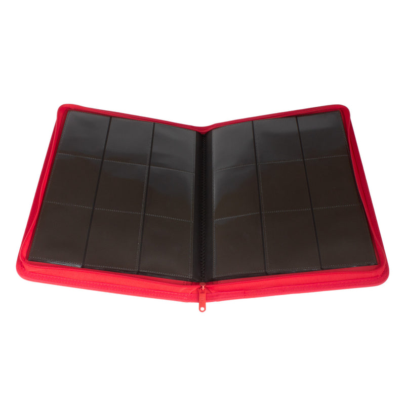 Collector's Series 9 Pocket Zip Binder (Red) | Palms Off