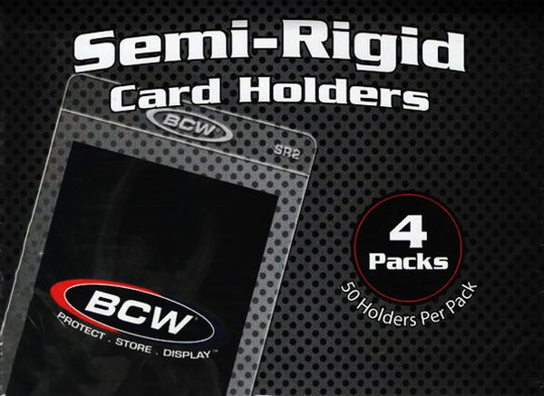 Semi-Rigid Card Holder #2 Display (4 Pack) | BCW
