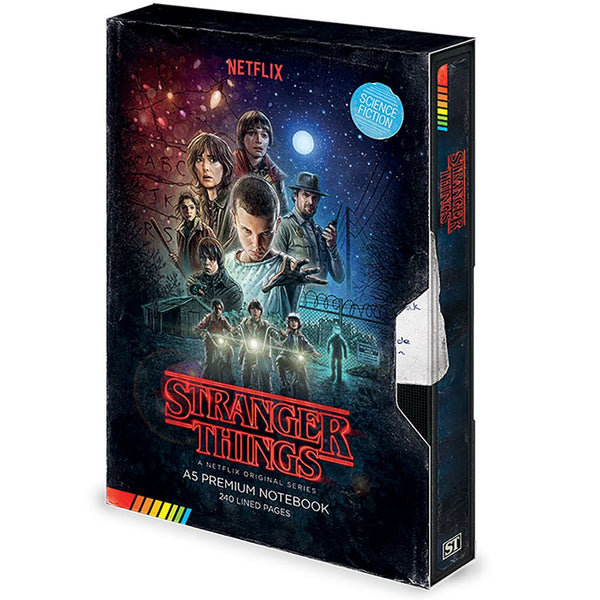 Stranger Things (Season 1 Retro VHS Style) | A5 Hardcover Premium Notebook