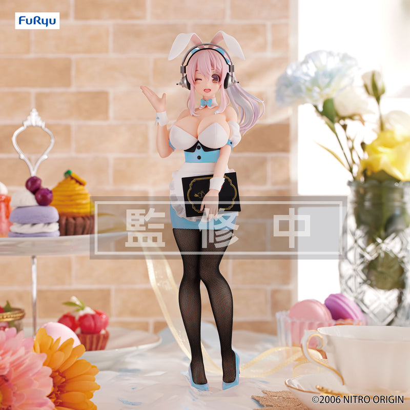 Super Sonico Waitress Light Blue Color Ver. | BiCute Bunnies Figure
