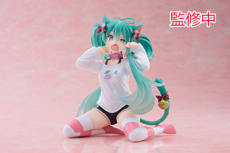 Hatsune Miku (Nekomimi T-Shirt ver.) | Desktop Cute Figure