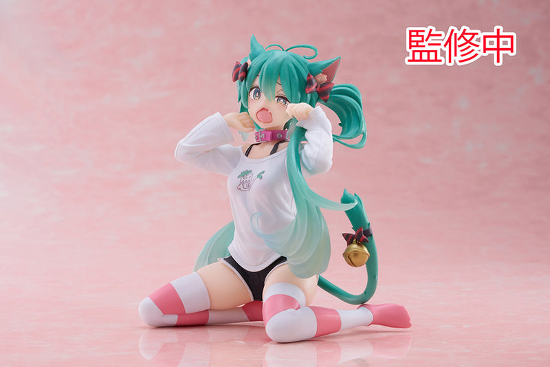 Hatsune Miku (Nekomimi T-Shirt ver.) | Desktop Cute Figure