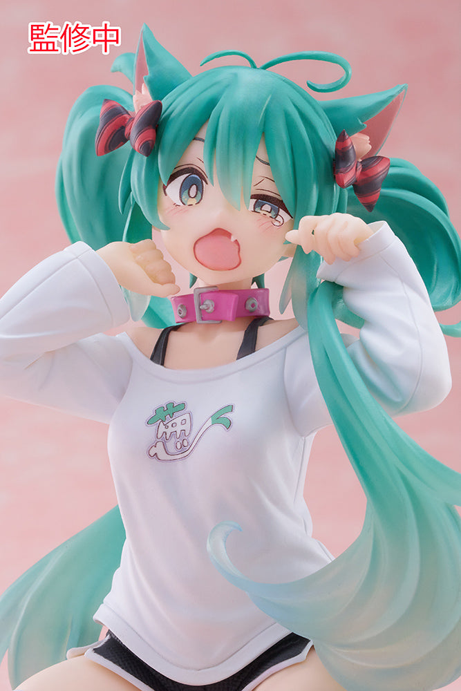 Hatsune Miku (Nekomimi T-Shirt ver.) | Desktop Cute Figure