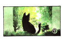 TOYGER Fluffy Playmat Animal: Black Cat and Bird
