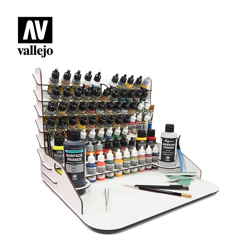 Paint Display & Work Station with Vertical Storage 40 x 30 cm