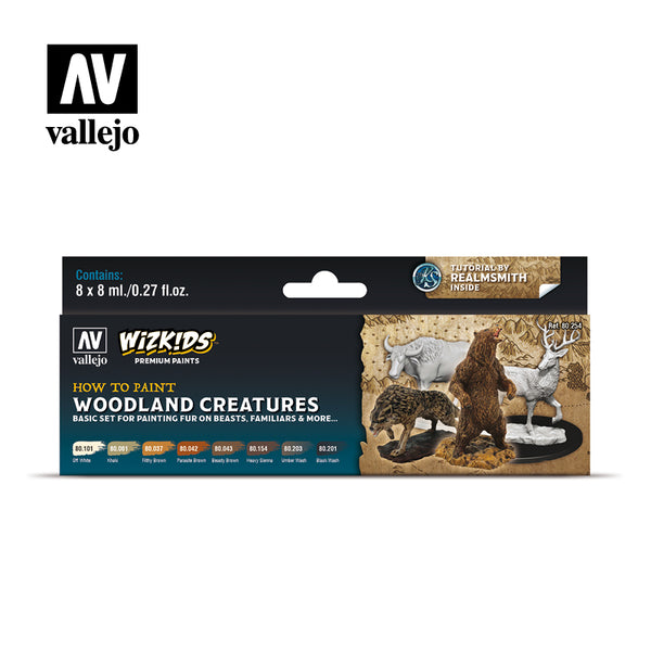 Wizkids Premium Paint Set by Vallejo: Woodland Creatures