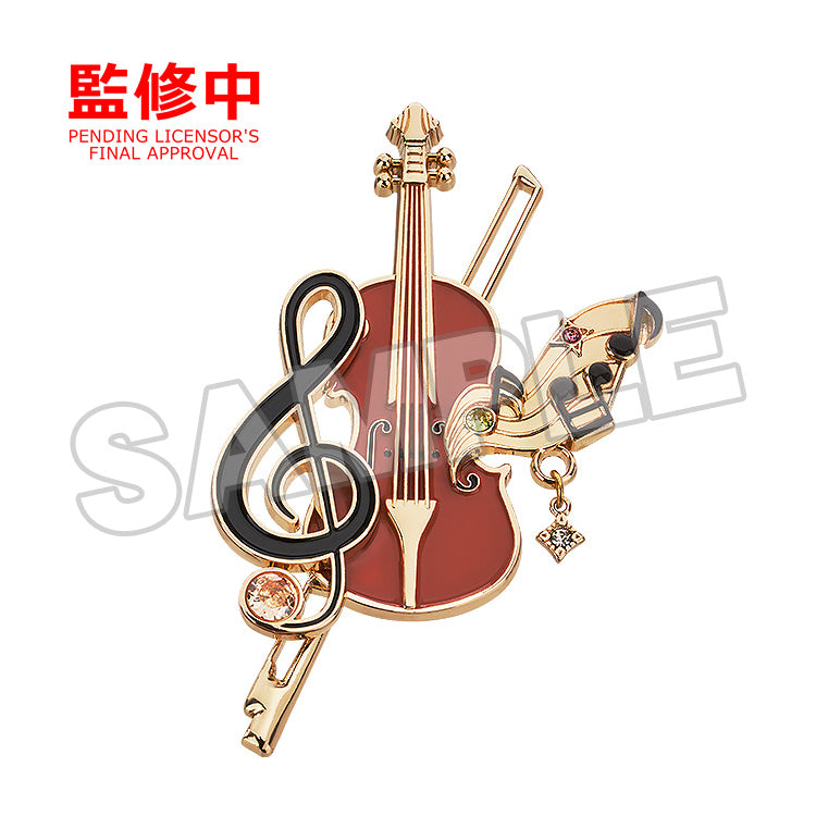 Your Lie in April Brooch Violin