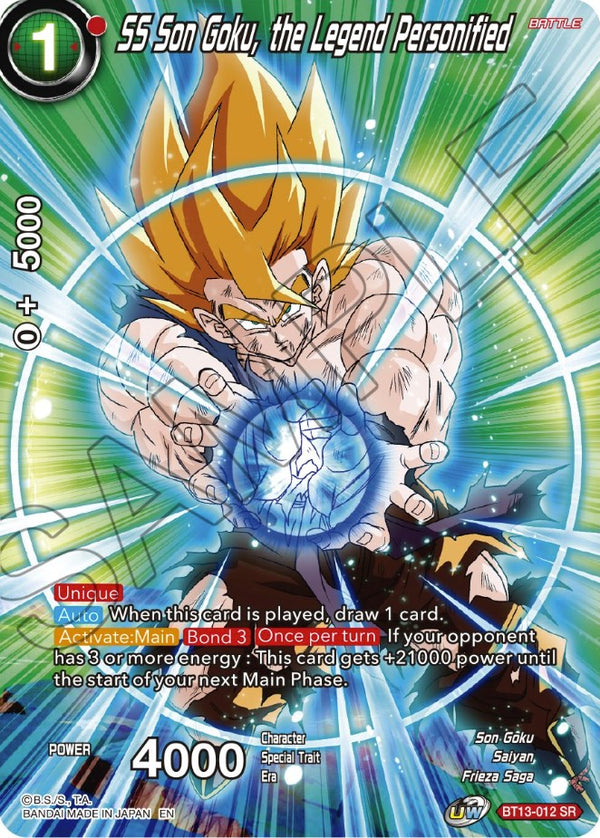 SS Son Goku, the Legend Personified (BT13-012) [Theme Selection: History of Son Goku]