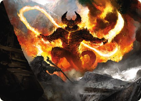 The Balrog, Flame of Udun Art Card [The Lord of the Rings: Tales of Middle-earth Art Series]
