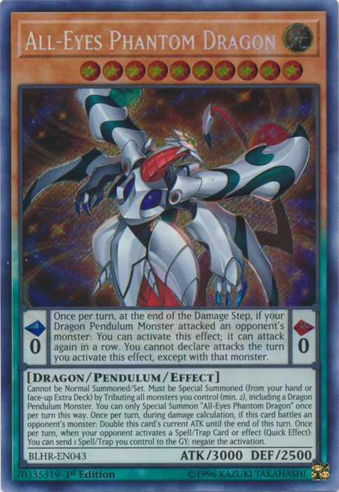 All-Eyes Phantom Dragon [BLHR-EN043] Secret Rare