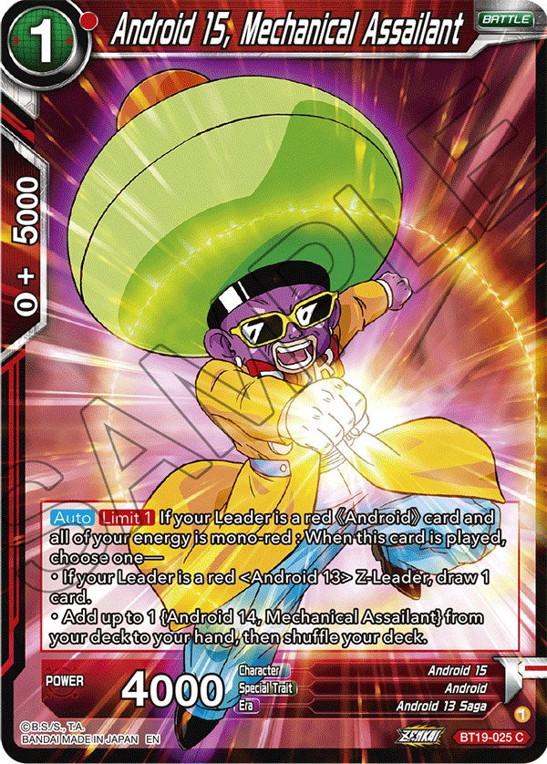 Android 15, Mechanical Assailant (BT19-025) [Fighter's Ambition]