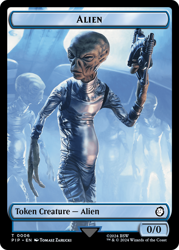 Alien // Clue Double-Sided Token [Fallout Tokens]