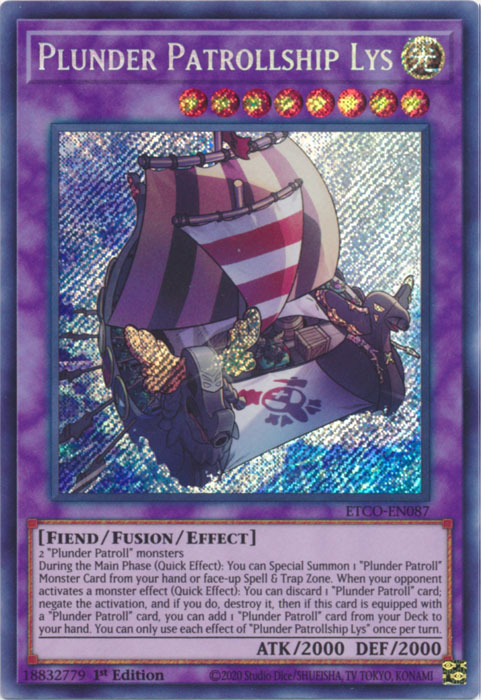 Plunder Patrollship Lys [ETCO-EN087] Secret Rare