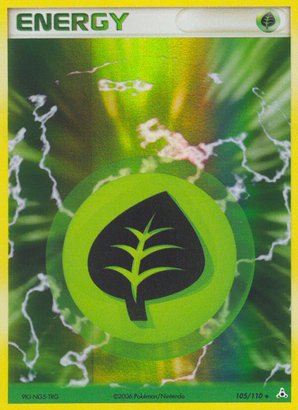 Grass Energy (105/110) [EX: Holon Phantoms]