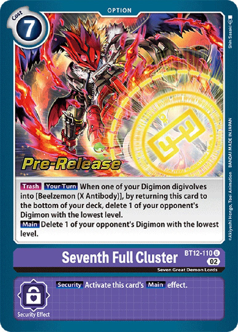 Seventh Full Cluster [BT12-110] [Across Time Pre-Release Cards]