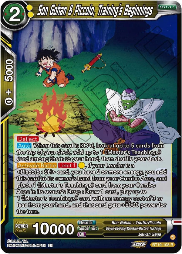 Son Gohan & Piccolo, Training's Beginnings (BT19-108) [Fighter's Ambition]
