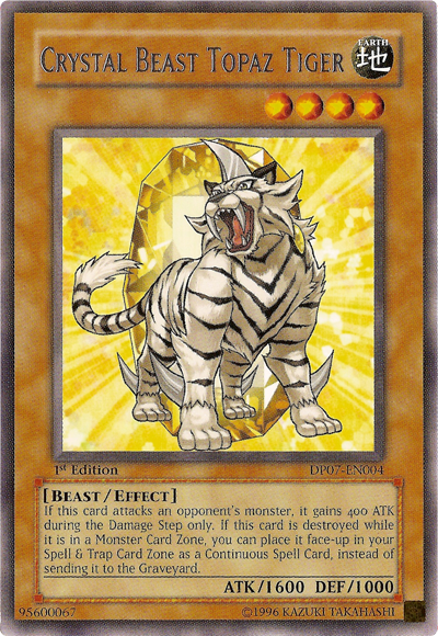 Crystal Beast Topaz Tiger [DP07-EN004] Rare