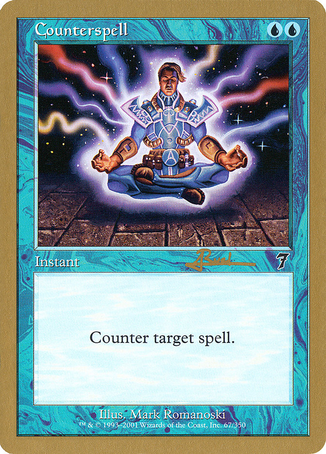 Counterspell (Antoine Ruel) (7ED) [World Championship Decks 2001]