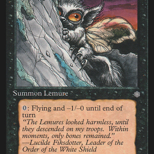 mtg lemur card Hyalopterous Lemure [Ice Age]