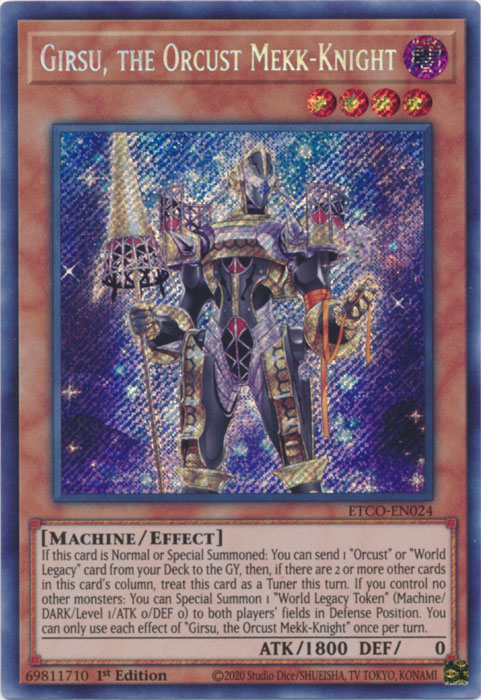 Girsu, the Orcust Mekk-Knight [ETCO-EN024] Secret Rare