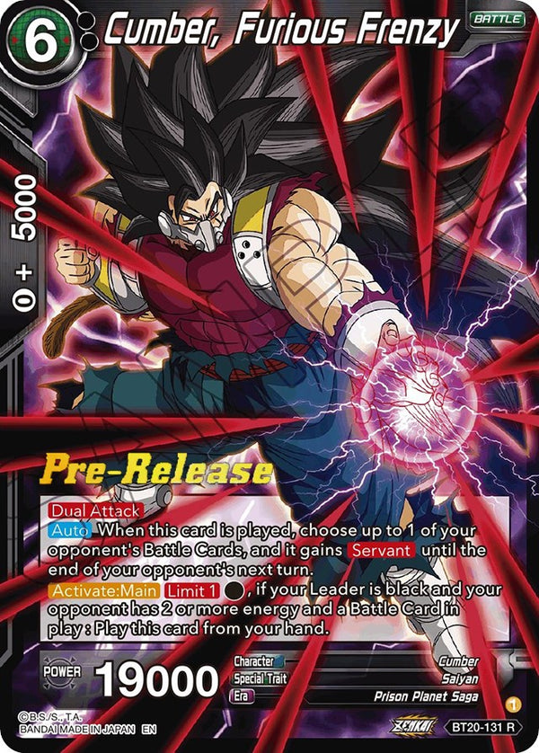 Cumber, Furious Frenzy (BT20-131) [Power Absorbed Prerelease Promos]