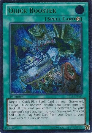 Quick Booster [CBLZ-EN065] Ultimate Rare