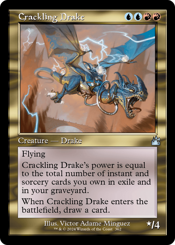 Crackling Drake (Retro Frame) [Ravnica Remastered]