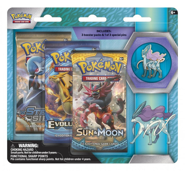 Collector’s Pin 3-Pack Blister (Suicune)