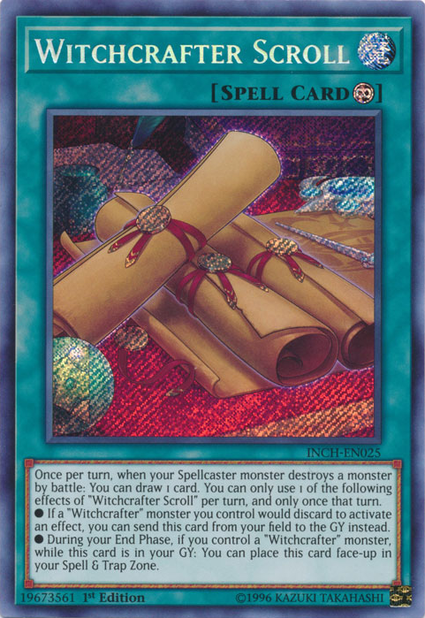 Witchcrafter Scroll [INCH-EN025] Secret Rare