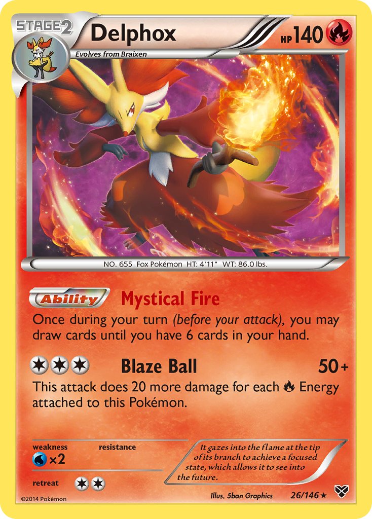 Delphox (26/146) (Cosmos Holo) (Blister Exclusive) [XY: Base Set]