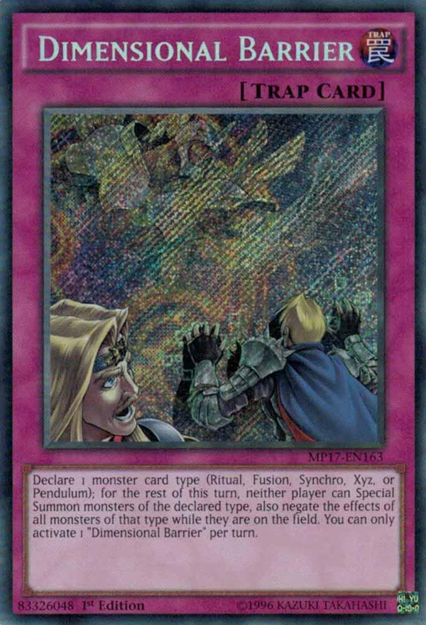 Dimensional Barrier [MP17-EN163] Secret Rare