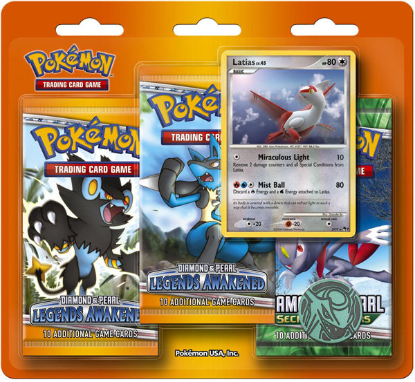 Diamond & Pearl: Legends Awakened - 3-Pack Blister (Latias Lv.45)