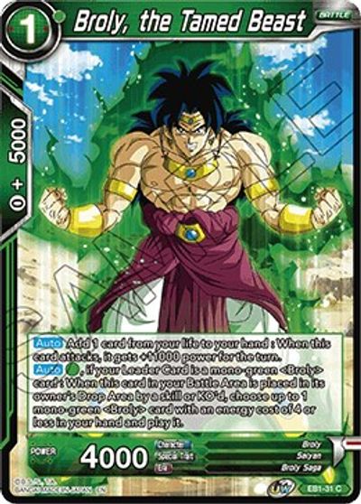 Broly, the Tamed Beast (EB1-31) [Battle Evolution Booster]