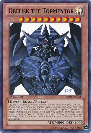 Obelisk the Tormentor [BP01-EN021] Rare