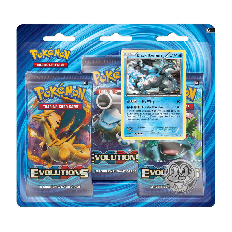 XY: Evolutions - 3-Pack Blister (Black Kyurem)