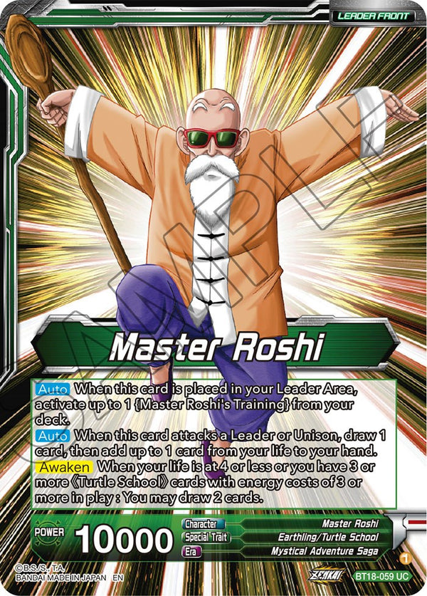 Master Roshi // Son Goku, Krillin, Yamcha, & Master Roshi, Reunited (BT18-059) [Dawn of the Z-Legends Prerelease Promos]