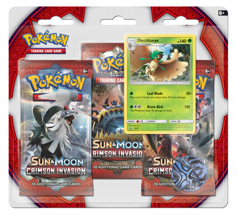 Sun & Moon: Crimson Invasion - 3-Pack Blister (Decidueye)